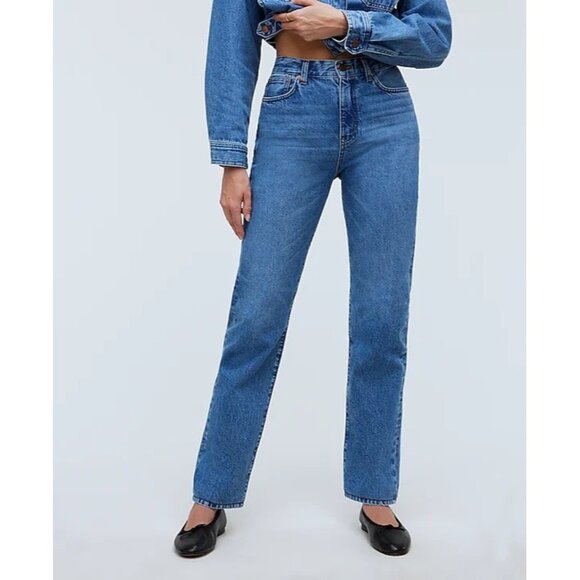 Madewell The '90s Straight Jean in Grenhart Wash - Picture 2 of 9
